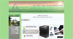 Desktop Screenshot of gminformatique.fr